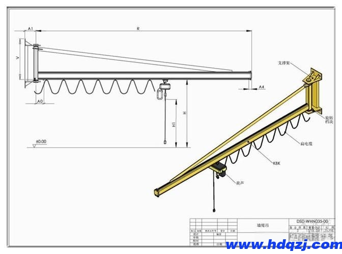 墻壁式懸臂起重機 墻壁式懸臂起重機